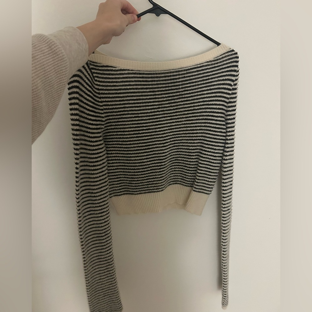 Reformation Chloe Cashmere Linen Sweater Ivory - Size M